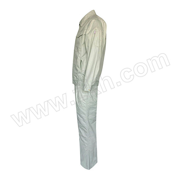 TGF/唐工纺 流行色男女同款涤棉春秋工作服套装按扣款 TQ0903 195 淡绿色 含衣服×1+裤子×1 1套