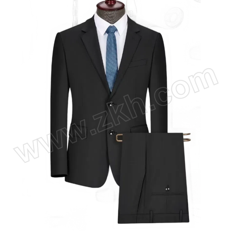 LILANZ/利郎 男士抗茵抗皱免烫色纺西服套装(修身版) LL24D012 黑色 54B/38 含上衣×1+裤子×1 1套
