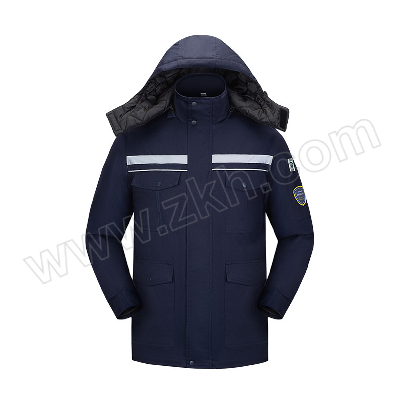 TOPRUI/拓普瑞 冬季可拆卸防酸碱防静电工作服棉服 T101 XL 175码 藏蓝色 上衣 1件