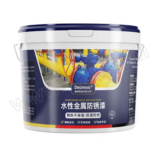 DEANNUO/德安诺 水性丙烯酸防锈漆 FXQ-01 5kg 深灰 1桶
