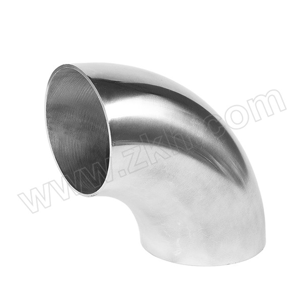CHANGBO/昶博 304不锈钢卫生级90度镜面焊接弯头 外径133mm×厚度3mm 1个