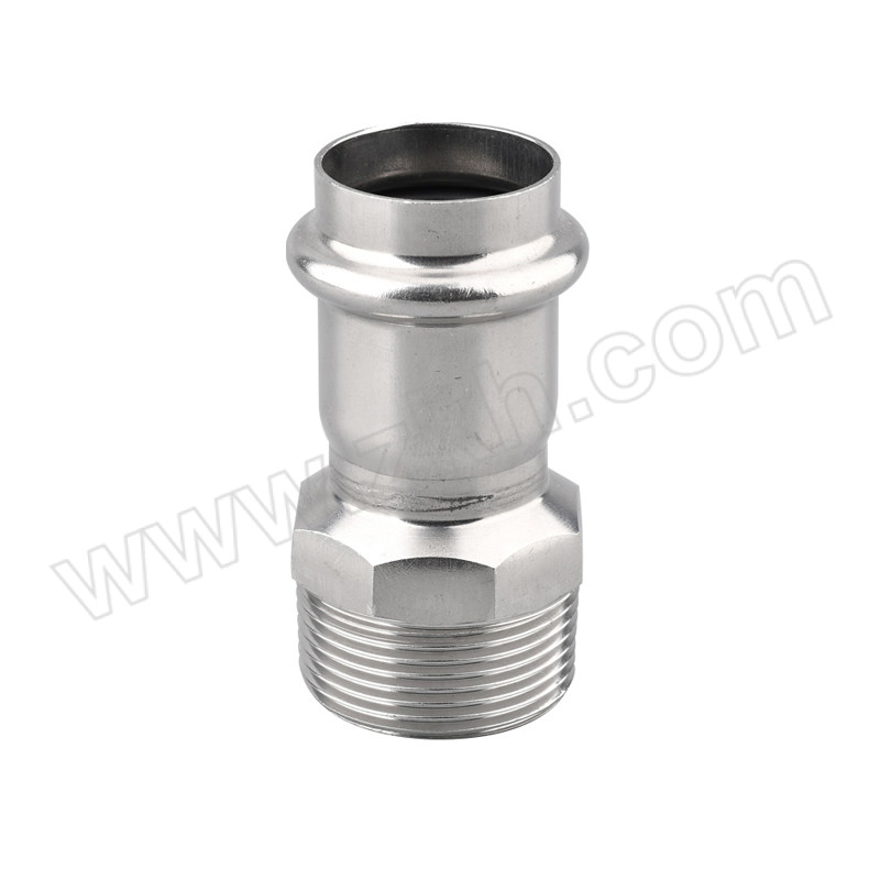 CHANGBO/昶博 304不锈钢卡压式外丝接头 DN20 内径20mm×外螺纹1/2" 1个