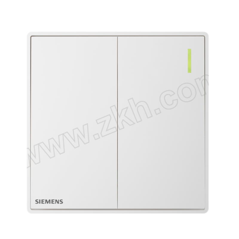 SIEMENS/西门子 璟逸系列二位单控开关带荧光 5TA1622-3NC01 16AX 雅白 1个