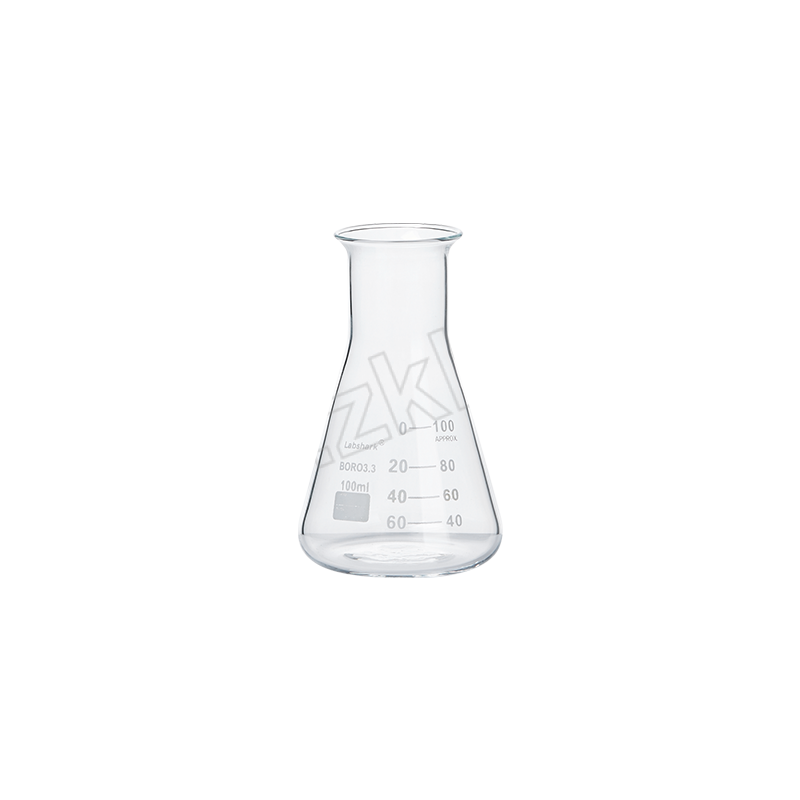 LABSHARK 玻璃三角烧瓶 130710008 喇叭口/大口 100mL 高硼硅玻璃材质 不含塞 1个