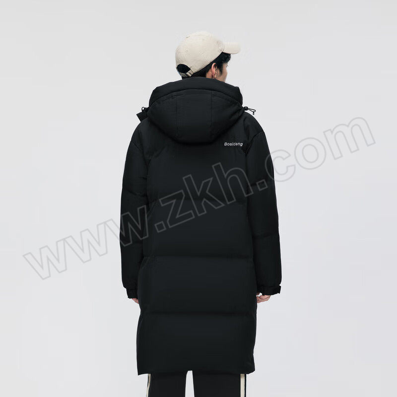 BOSIDENG/波司登 长款加厚男女情侣羽绒服 B40143310 黑色 160/84A 1件