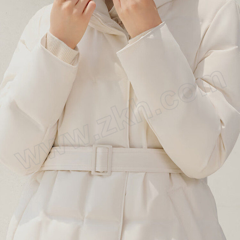 BOSIDENG/波司登 女士经典商务羽绒服 B40144148 凝脂白 175/96A 1件