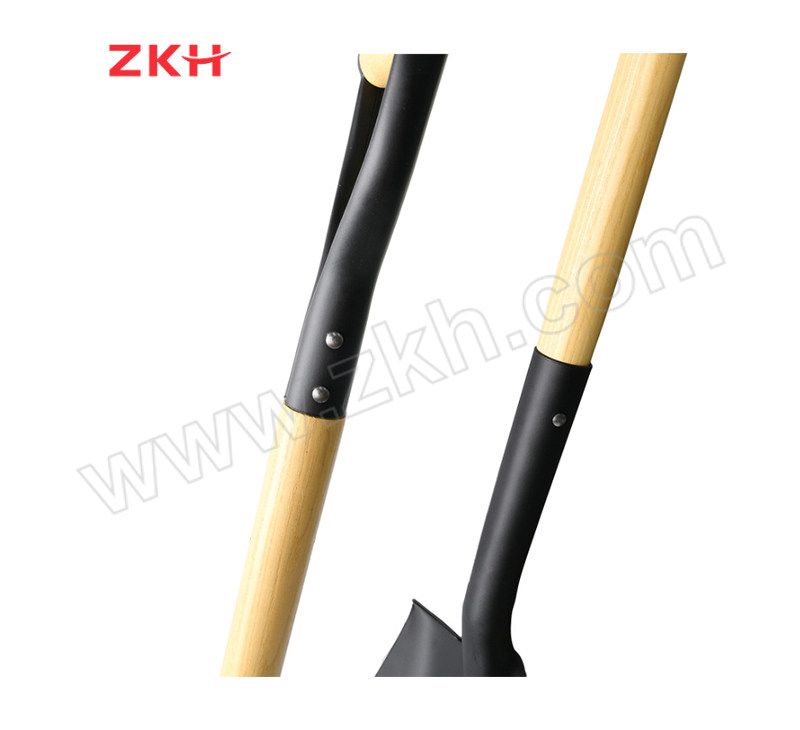 ZKH/震坤行 握把型方头大钢铲 ZKH-DFC01 238×282×486×1200mm 带握手及高级椿木柄 1把