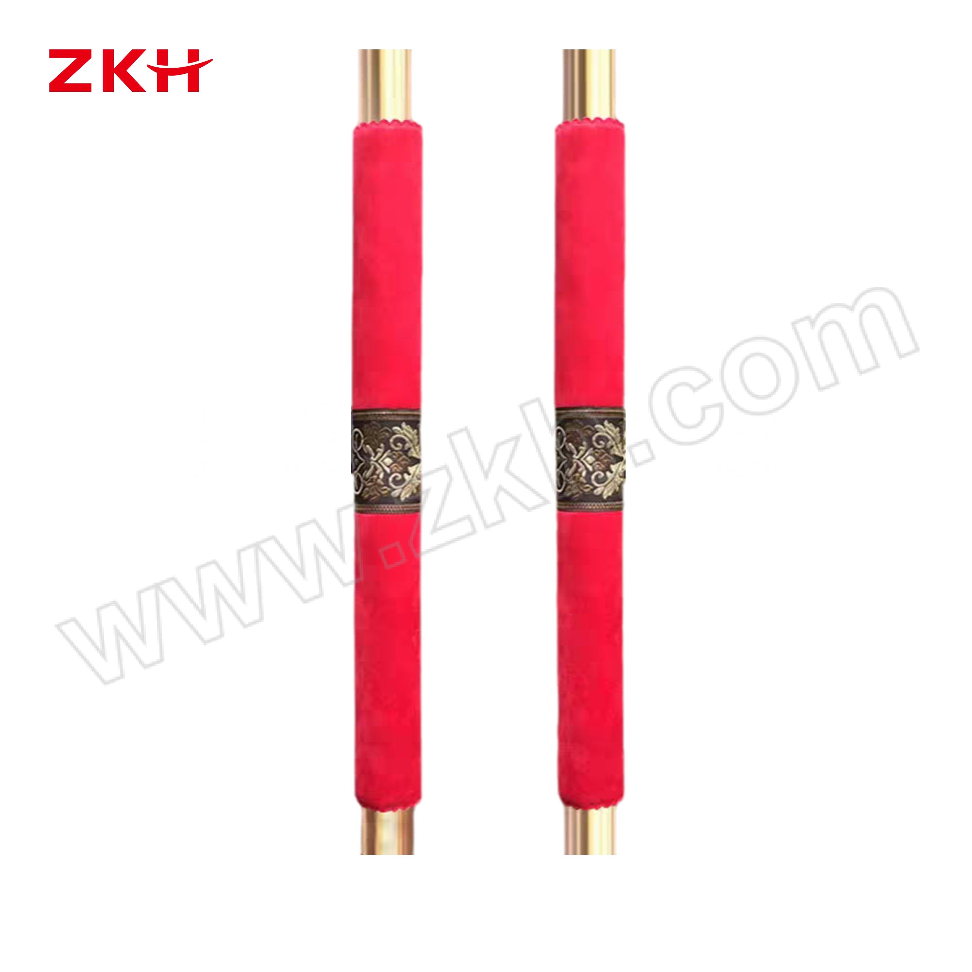ZKH/震坤行 中国风四季通用门把手套 ZKH-MBST 长100cm 净周长13cm 浅灰色/深咖色/浅咖色/中国红随机 1对