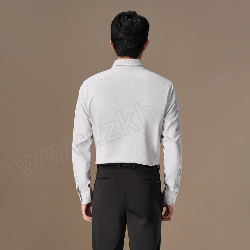 HLA/海澜之家 长绒棉纯棉长袖休闲衬衫男款 HNEAD3W090A 粉红花纹 180/104A 建议175~185斤 1件
