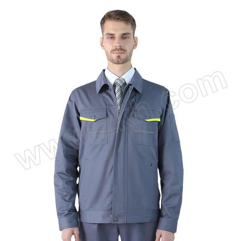 CONGDI 工作服春秋长袖 2142 3XL 烟灰色 1件