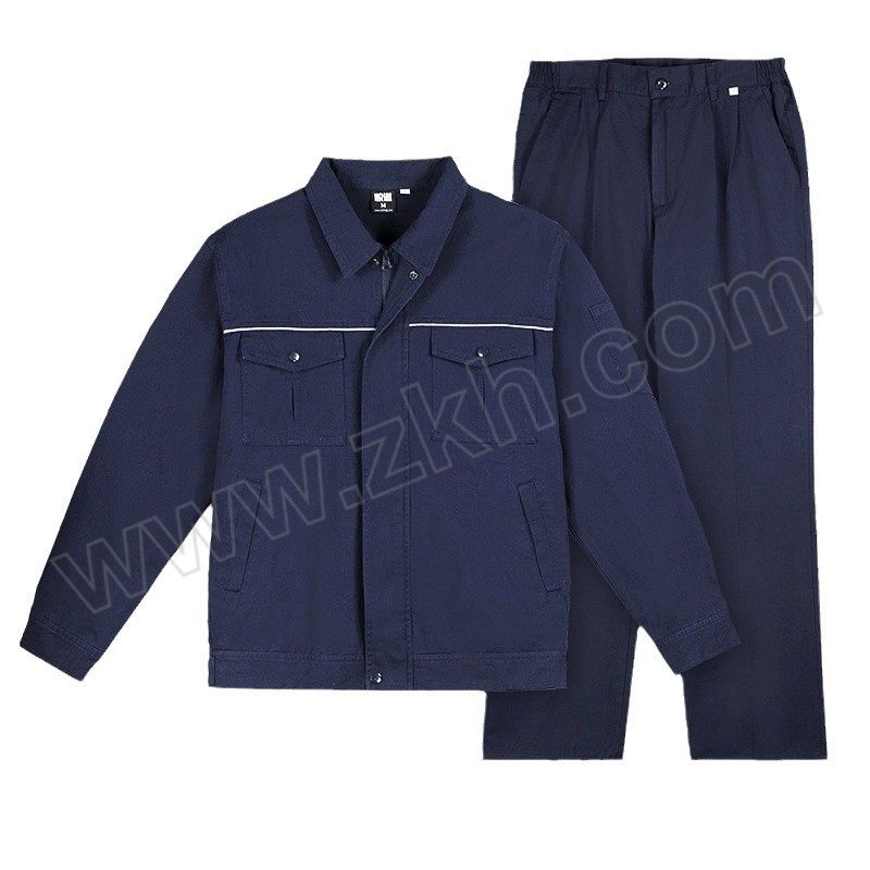 CONGDI 纯棉工作服工装 2004 5XL 蓝色 含上衣×1+裤子×1 1套