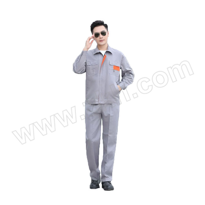 DILINGQU/第零区 春秋工装 DLQ-11030 浅灰色 160 含上衣×1+裤子×1 涤丝 1套