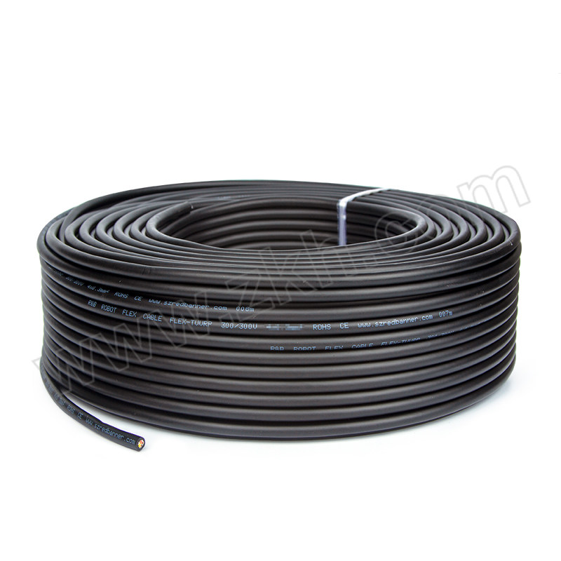 REDBANNER ELECTRICIAN/红旗电工 高柔性屏蔽拖链电缆 TVVRP-300/300V-8C×0.3 100m 1卷
