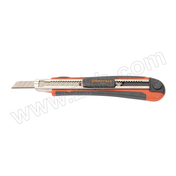 SHEFFIELD/钢盾 高级快换刀片型美工刀 S067004 9mm 含2片备用刀片 1把