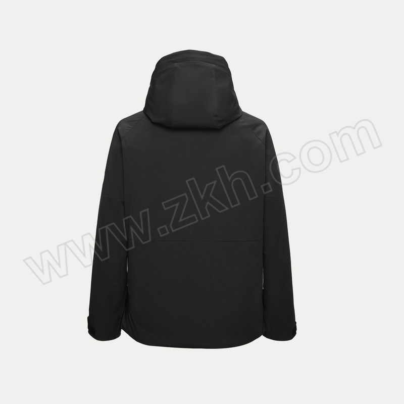 HLA/海澜之家 连帽三防火山岩极光鹅绒羽绒服男款 HWRAJ4Y226A 黑色镶拼 XXXL 建议185~200斤 1件