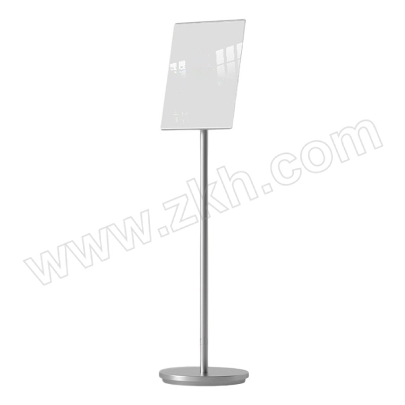 JHS/集华世 落地式窄边指示牌展示架 JHS-ZSP-894 A3闪光银 两边窄边指示牌 含亚克力板 高127cm 1个