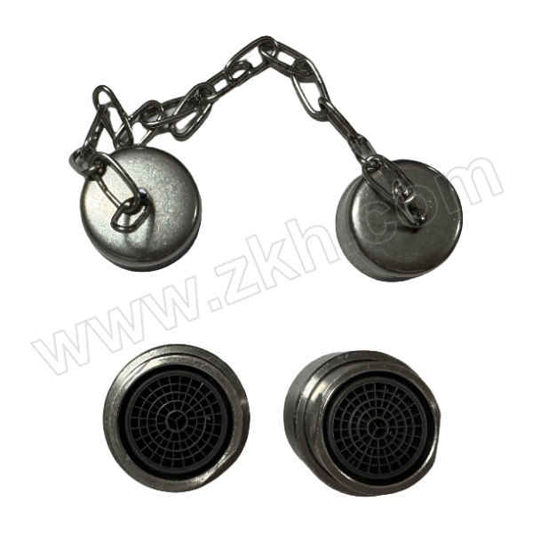 ZKH/震坤行 304不锈钢洗眼器喷头套装 EWA-06 M18喷头*2个+φ28mm喷头盖子*1对 1套