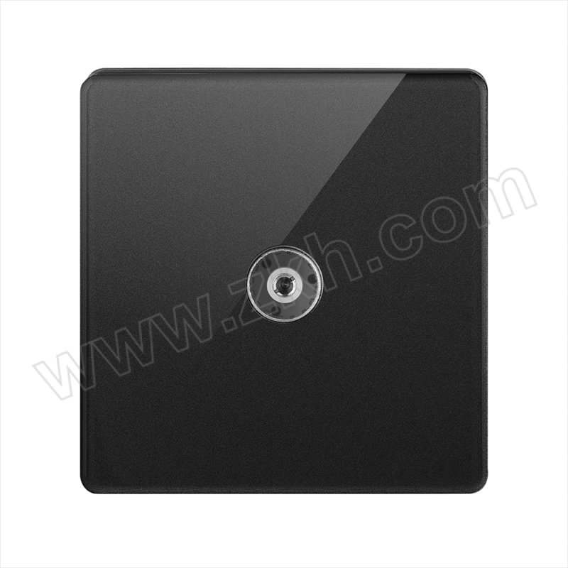 PEOPLE/人民电器 一联电视插座 R86-G35-TV/BK 黑色 1个