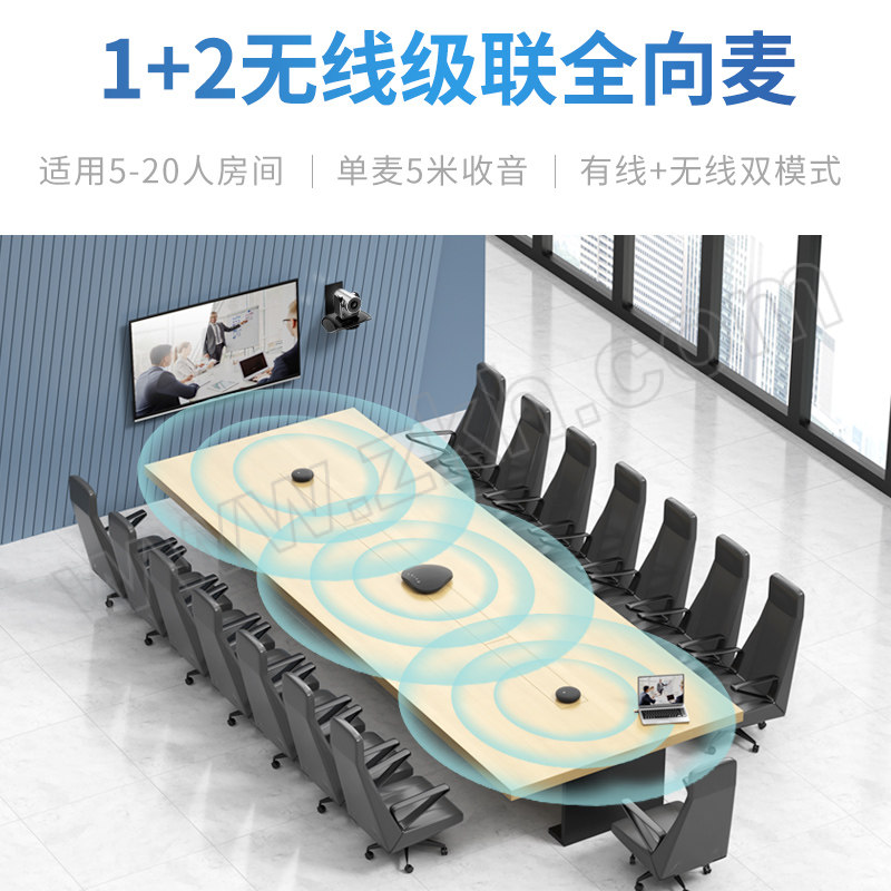 YSX/易视讯 1+2级联无线全向麦克风 YSX-NT912S 适用于20-60m² 1套