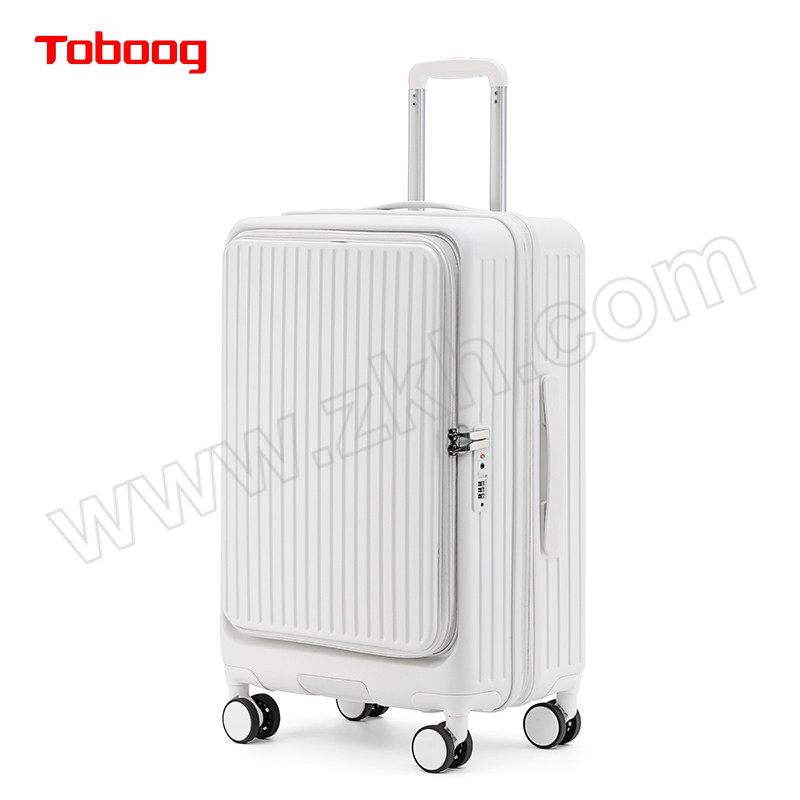TOBOOG/途帮 商务前开密码登机箱 661 白色 24寸 1个