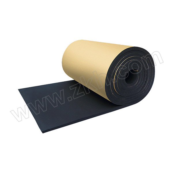 KAIDELIN/凯德林 B2级单面背胶橡塑保温板 长度8000mm 宽度1500mm 厚度约20mm   12m²/卷 1平方米