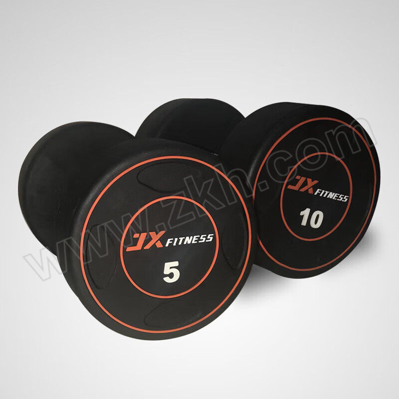 JX/军霞 LOGO包胶哑铃30KG套装 JX-526-30 2.5/5/7.5kg各一对 1套