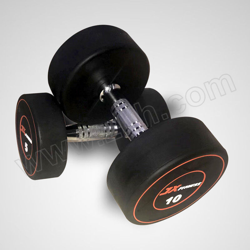 JX/军霞 LOGO包胶哑铃30KG套装 JX-526-30 2.5/5/7.5kg各一对 1套