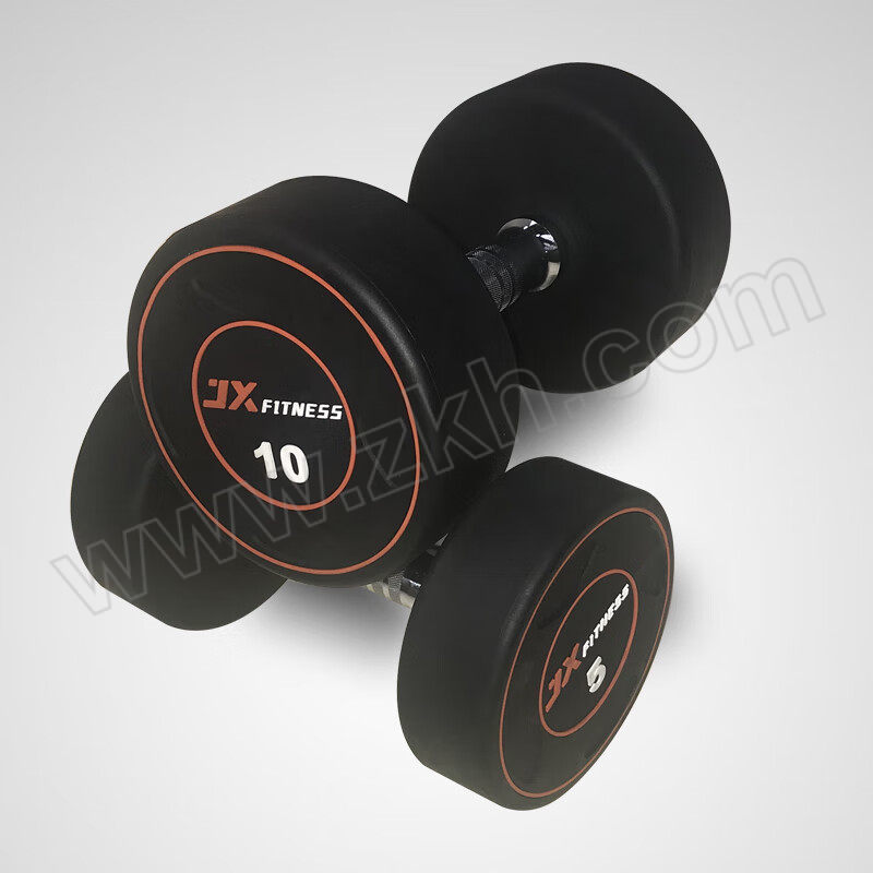 JX/军霞 LOGO包胶哑铃30KG套装 JX-526-30 2.5/5/7.5kg各一对 1套