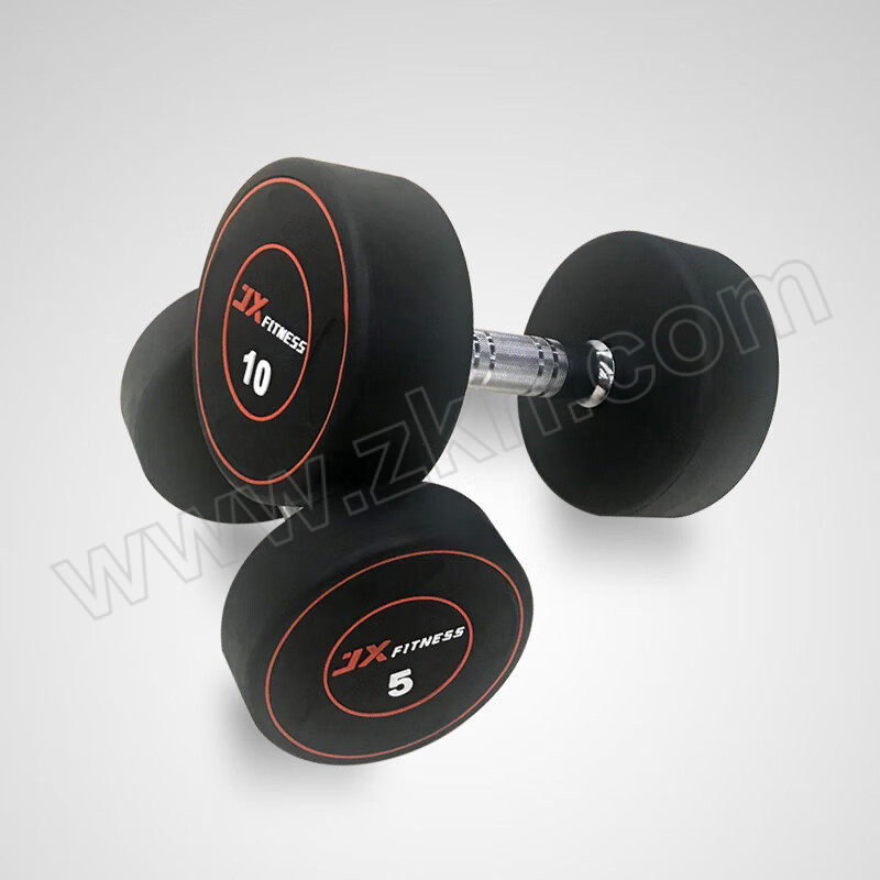 JX/军霞 LOGO包胶哑铃30KG套装 JX-526-30 2.5/5/7.5kg各一对 1套
