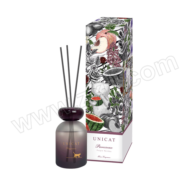 UNI CAT/变脸猫 懒猫系列无火香薰 4715862364974 （紫色假日）100mL 1瓶