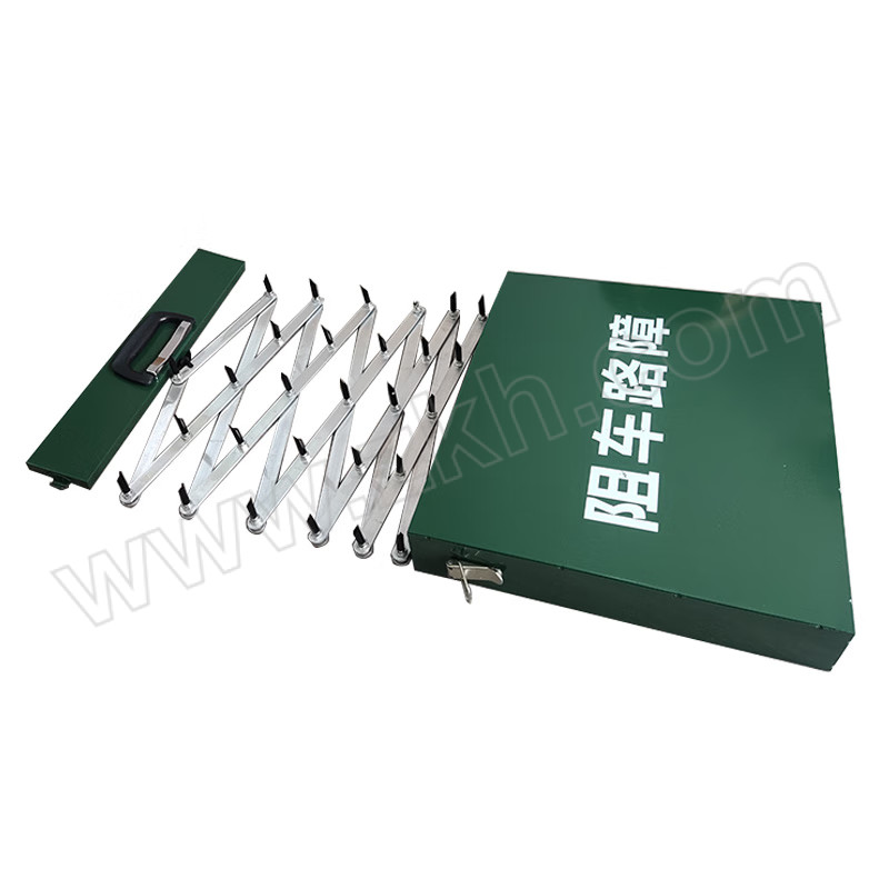 CONGLINHU/丛林狐 阻车路障反恐手动 手拉 便携式阻车器 金属箱 7米 绿色 手动款 7m-SD 1个