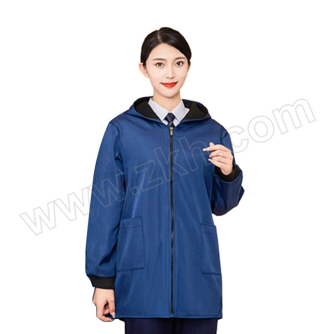ANQIAOXIANG/安巧象 中长加绒保暖大褂工作服 xx11108 175 蓝色 1件