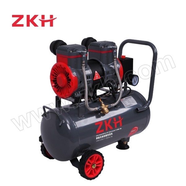 ZKH/震坤行 无油活塞空压机/打气泵 纯铜电机VWB-0.085/7-1380W-24L+四件套 1台