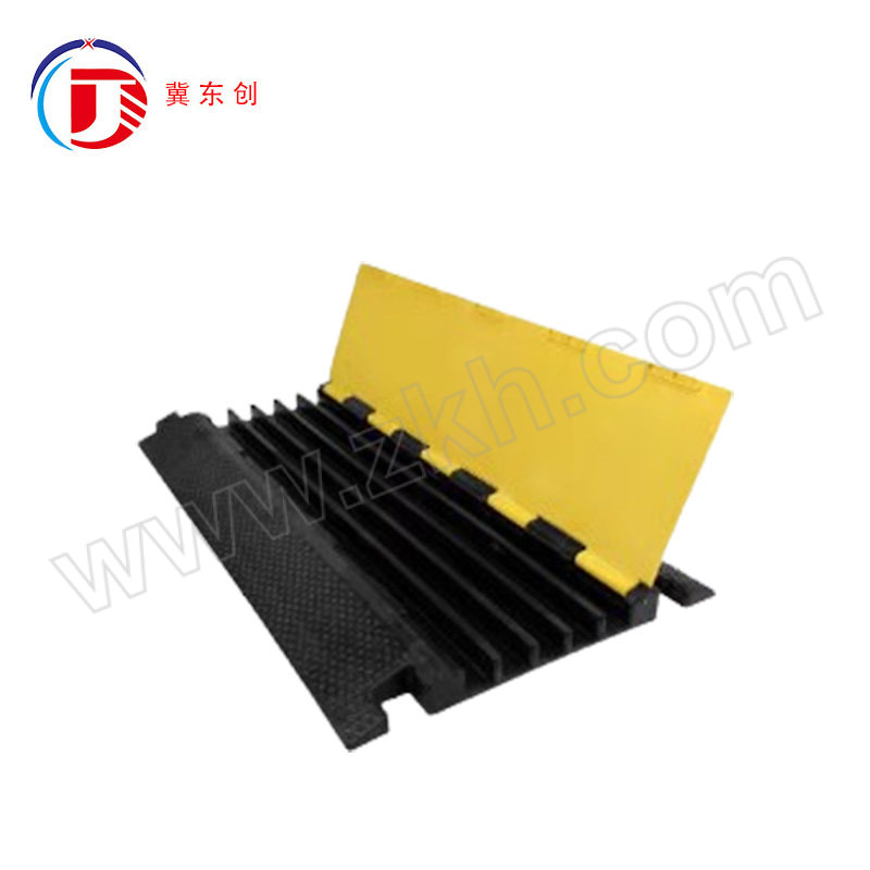 DONGCHUANG/冀东创 橡胶大五线槽盖板减速带 DC-XJJSD-10 900×490×50mm（槽径宽35高30mm）无配件  约重14KG 1块