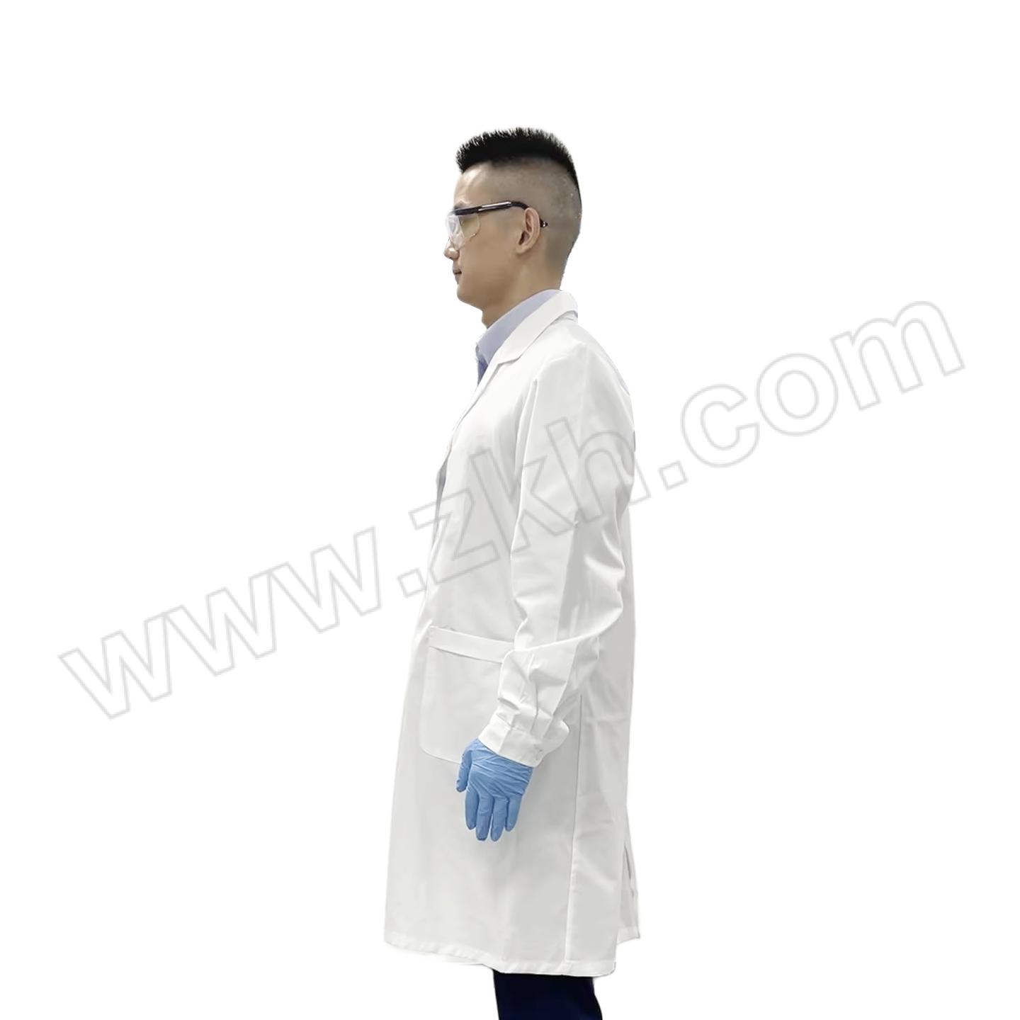 ZKH/震坤行 四季款长袖白大褂 AW24003 XL码/180 1件