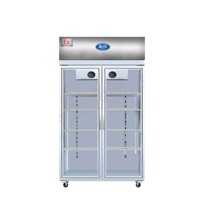 SHIRO/志尔 防爆立式冷藏柜 BL-1600/LC900K 防爆等级IIC T4 双门风直冷 0~10℃ 配备高低温异常外置声光报警器 含卸货 上楼 1台