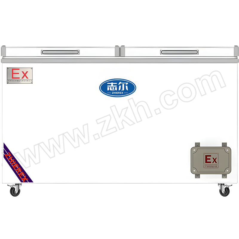 SHIRO/志尔 卧式防爆冰柜 BL-1600/WS408K 防爆等级IIC T4 冷藏冷冻可转换/一体机 直冷+10℃~-26℃ 配备高低温异常外置声光报警器 含卸货 上楼 1台