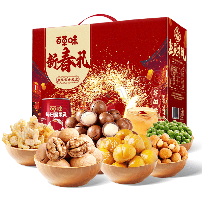 BE&CHEERY/百草味 新春礼1520g 1盒