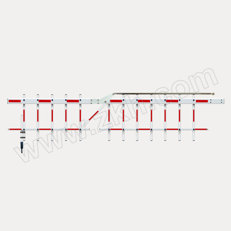 JINANXING/锦安行 曲臂栅栏道闸杆 JCH-DZQ-04R 八角栅栏款 4m 红白色 1根