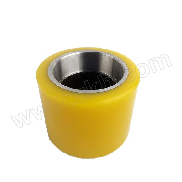 GCMH/工诚美惠 浅黄色聚氨酯叉车轮 4号轮 内径47mm 档深14mm 1个
