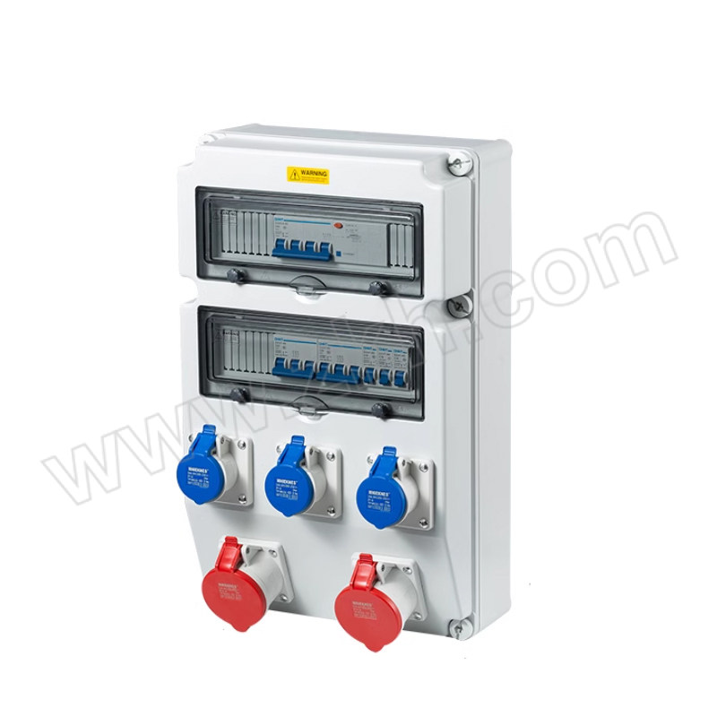 SINDR 壁挂式塑料防水工业插座箱 SIN3353D 2路32A380V+3路16A220V 1台
