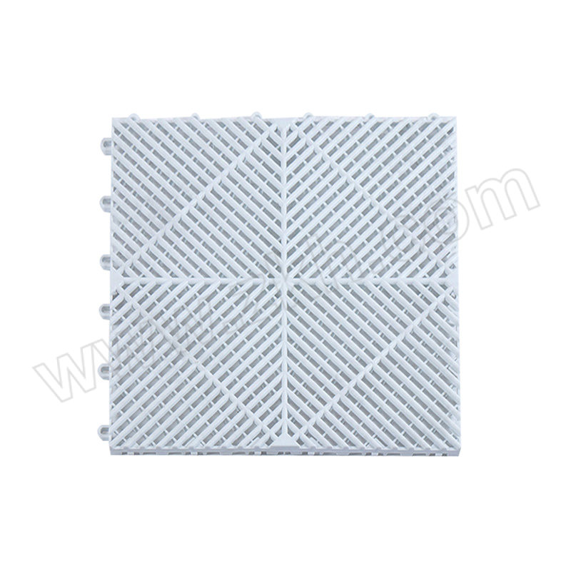 JHS/集华世 塑料拼接洗车房地格栅 JHS-GS-201 尺寸400×400mm 厚度18mm 白色 1块