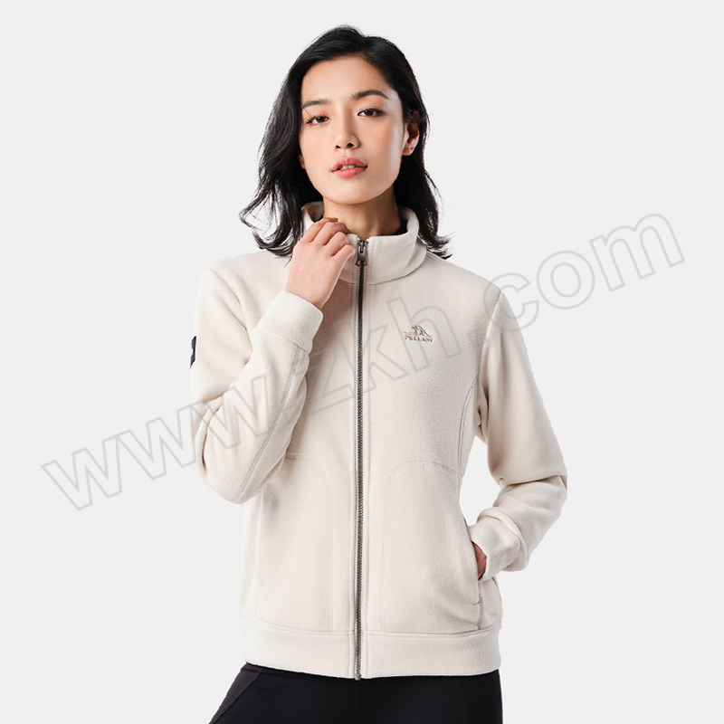 Pelliot/伯希和 女款抓绒衣 12131010 米白色 XXXL 1件
