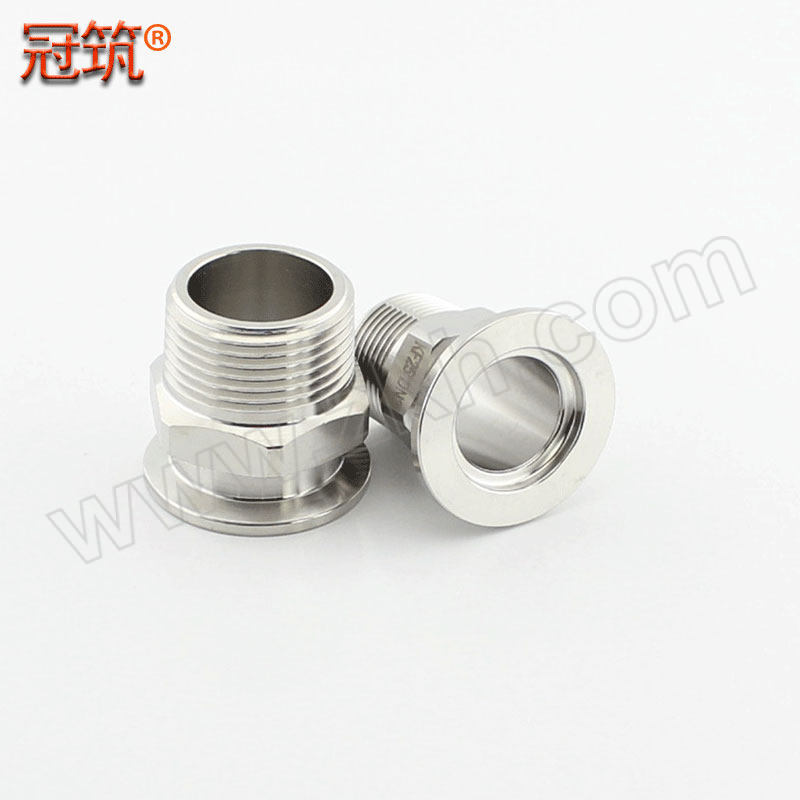 GUANZHU/冠筑 真空KF六角外丝 KF16-3/8 3分 六角外丝 PT螺纹 1个