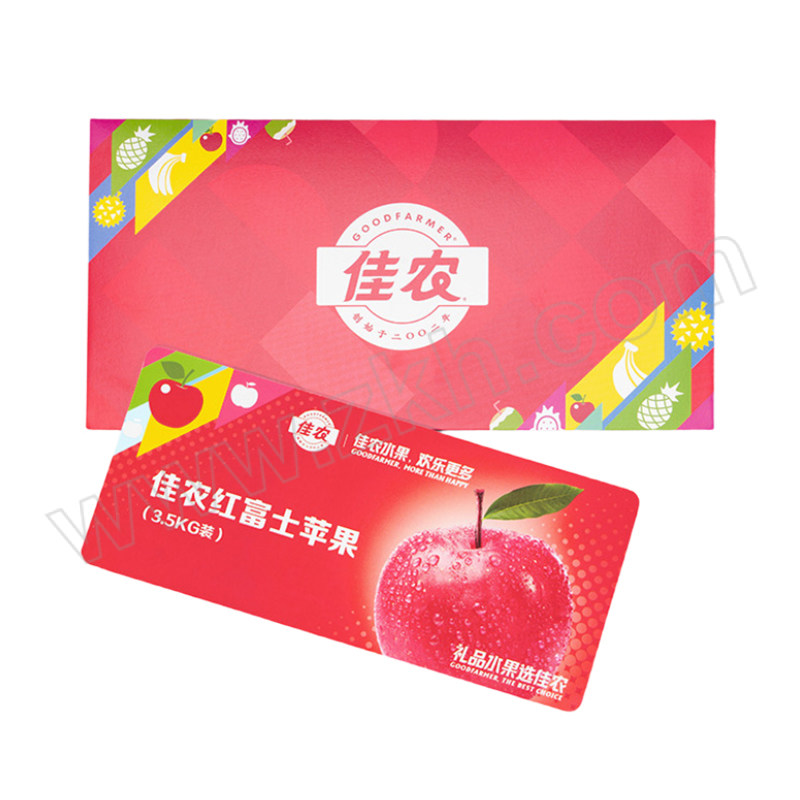 GOODFARMER/佳农 红富士苹果礼品卡，图片仅供参考，新老版本随机发货 礼品卡 1张