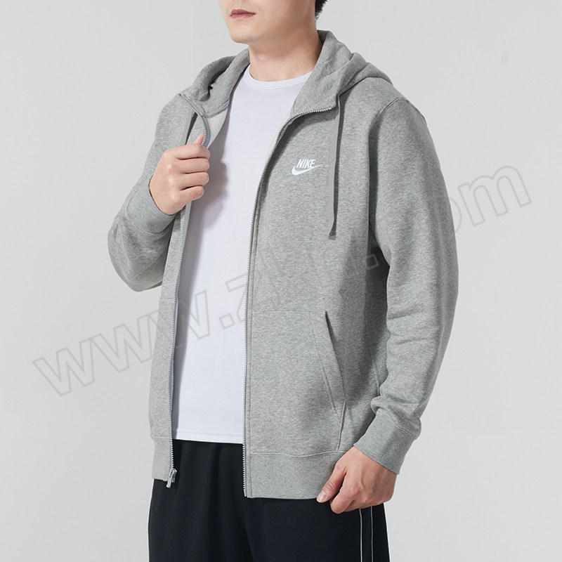 NIKE/耐克 男冬季款针织夹克外套 BV2646-063 暗灰色 L 1件