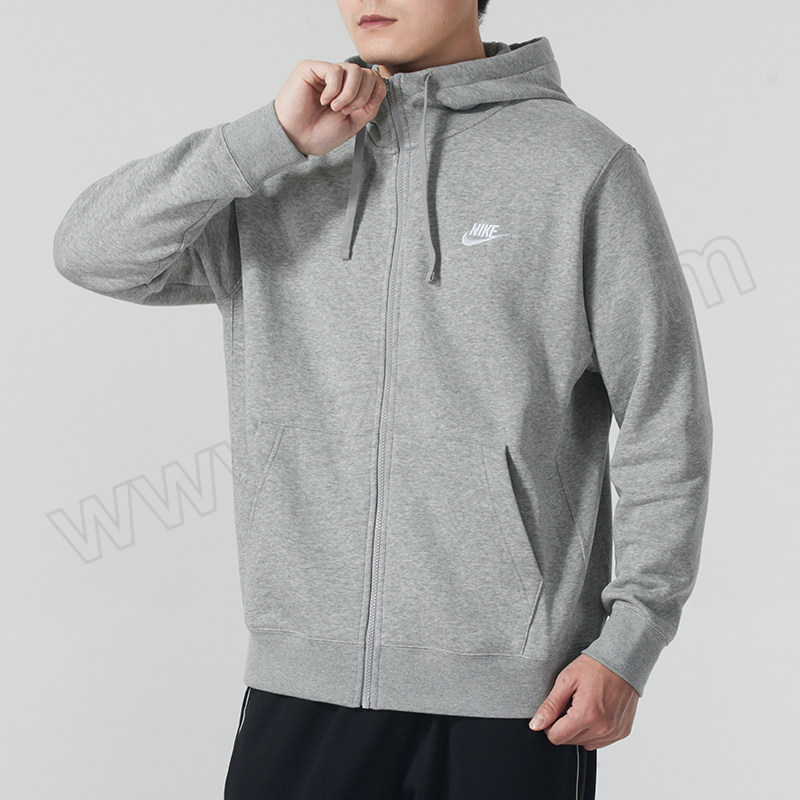 NIKE/耐克 男冬季款针织夹克外套 BV2646-063 暗灰色 L 1件