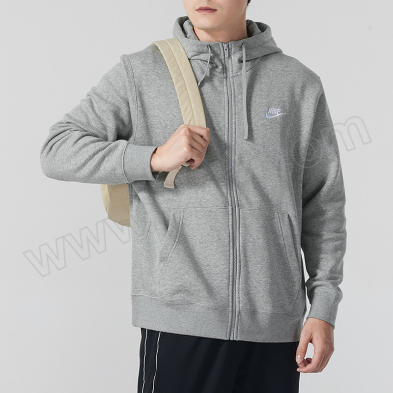 NIKE/耐克 男冬季款针织夹克外套 BV2646-063 暗灰色 L 1件