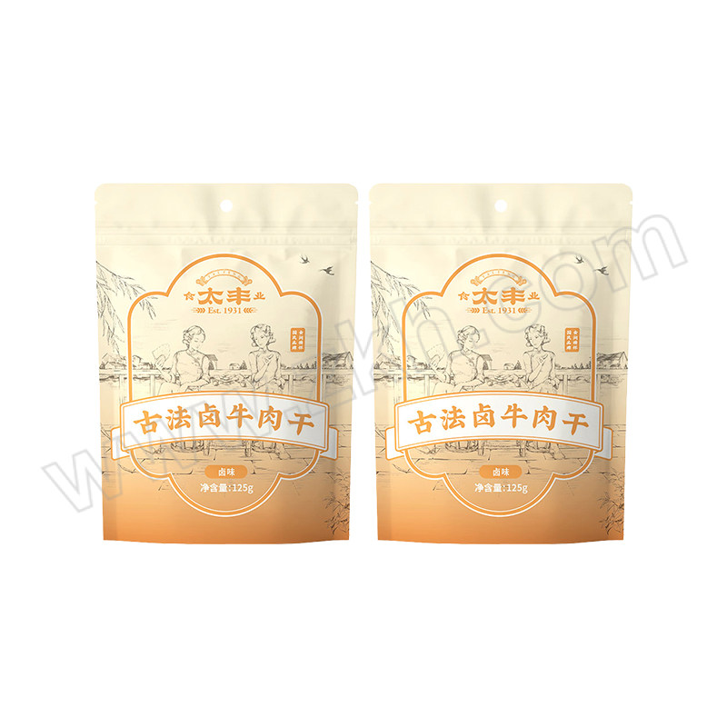 TAIFENG/太丰 古法卤牛肉干 卤味 250g 125g×2包 1盒