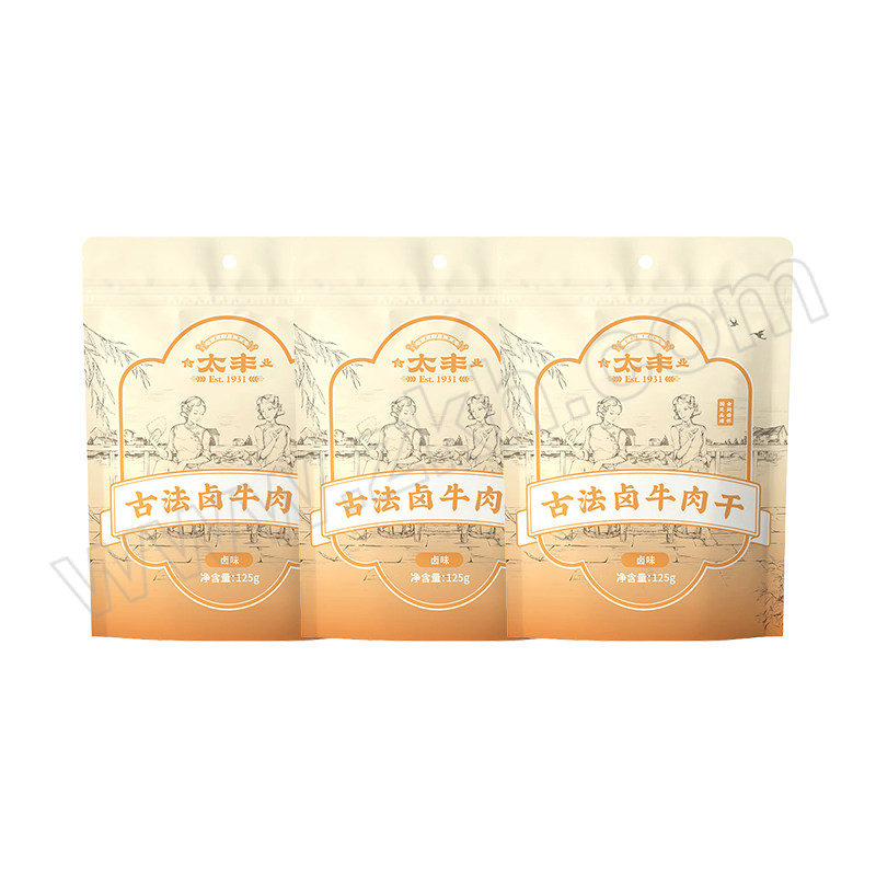 TAIFENG/太丰 古法卤牛肉干 卤味 375g 125g×3包 1盒